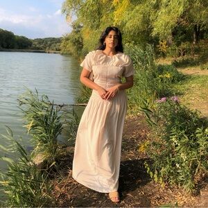 Cream Maxi Dress